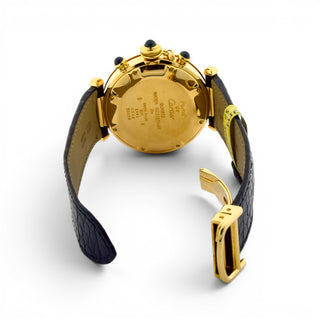 Cartier Herrenarmbanduhr Pasha Quarzwerk mit Chronograph und Datumsanzeige, gebrauchte Luxusuhr im Top-Zustand