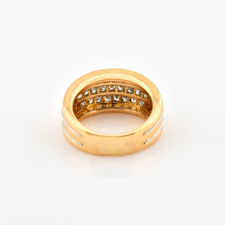 Cartier Ring aus 750 Gelb- und Weißgold mit Diamant, nachhaltiger second hand Schmuck perfekt aufgearbeitet