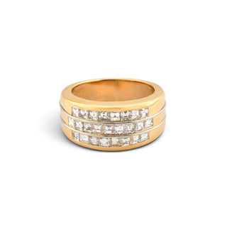 Cartier Ring aus 750 Gelb- und Weißgold mit Diamant, nachhaltiger second hand Schmuck perfekt aufgearbeitet