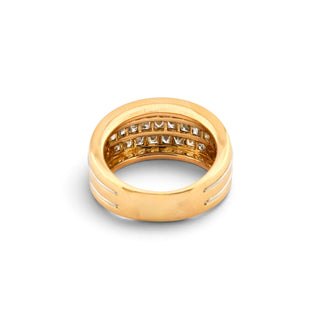 Cartier Ring aus 750 Gelb- und Weißgold mit Diamant, nachhaltiger second hand Schmuck perfekt aufgearbeitet