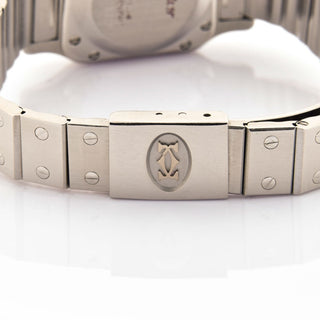 Cartier Armbanduhr Santos Automatik, gebrauchte Luxusuhr im Top-Zustand
