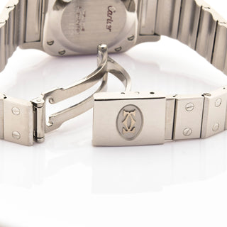 Cartier Armbanduhr Santos Automatik, gebrauchte Luxusuhr im Top-Zustand