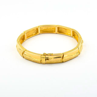 Cédé Design Armreif aus 585 Gelbgold, nachhaltiger second hand Schmuck perfekt aufgearbeitet