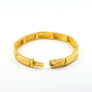 Cédé Design Armreif aus 585 Gelbgold, nachhaltiger second hand Schmuck perfekt aufgearbeitet