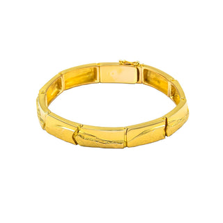 Cédé Design Armreif aus 585 Gelbgold, nachhaltiger second hand Schmuck perfekt aufgearbeitet
