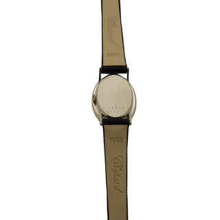 Chopard Damenarmbanduhr Baignoire Handaufzug und Edelsteinbesatz, gebrauchte Luxusuhr im Top-Zustand