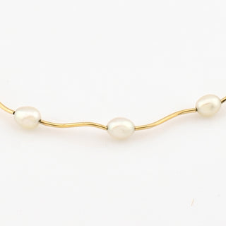 Christ Perlenkette aus 585 Gelbgold, nachhaltiger second hand Schmuck perfekt aufgearbeitet