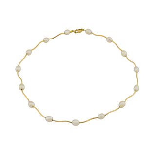 Christ Perlenkette aus 585 Gelbgold, nachhaltiger second hand Schmuck perfekt aufgearbeitet