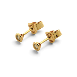 Christ Brillantohrstecker aus 585 Gelbgold, nachhaltiger second-hand Schmuck perfekt aufgearbeitet