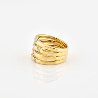 Christ Brillantring aus 585 Gelbgold, nachhaltiger second hand Schmuck perfekt aufgearbeitet