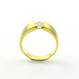 Christ Brillantring aus 585 Gelbgold, nachhaltiger second hand Schmuck perfekt aufgearbeitet