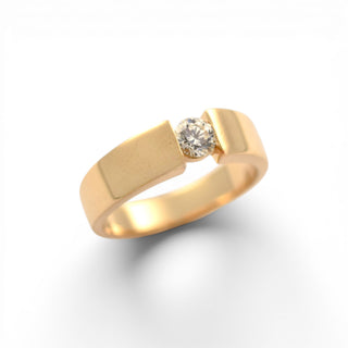 Christ Brillantring aus 585 Gelbgold, nachhaltiger second hand Schmuck perfekt aufgearbeitet
