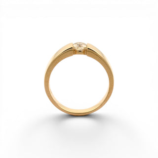 Christ Brillantring aus 585 Gelbgold, nachhaltiger second hand Schmuck perfekt aufgearbeitet