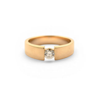 Christ Brillantring aus 585 Gelbgold, nachhaltiger second hand Schmuck perfekt aufgearbeitet