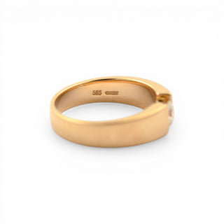 Christ Brillantring aus 585 Gelbgold, nachhaltiger second hand Schmuck perfekt aufgearbeitet