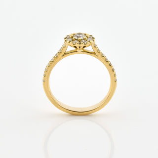 Christ Brillantring aus 585 Gelbgold, nachhaltiger second hand Schmuck perfekt aufgearbeitet