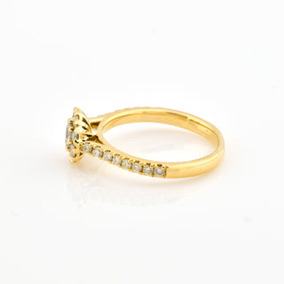 Christ Brillantring aus 585 Gelbgold, nachhaltiger second hand Schmuck perfekt aufgearbeitet