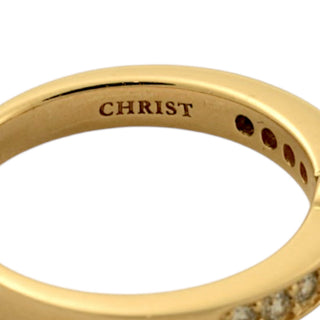 Christ Brillantring aus 585 Gelbgold, nachhaltiger second-hand Schmuck perfekt aufgearbeitet