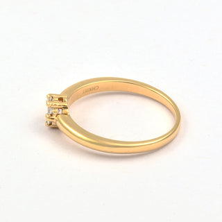 Christ Brillantring aus 585 Gelbgold, nachhaltiger second hand Schmuck perfekt aufgearbeitet