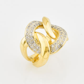 Christ Brillantring aus 585 Gelbgold, nachhaltiger second hand Schmuck perfekt aufgearbeitet