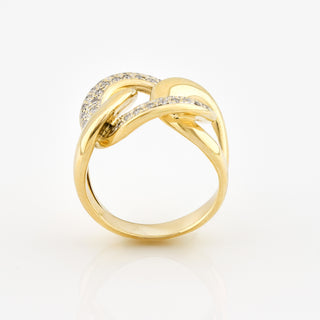 Christ Brillantring aus 585 Gelbgold, nachhaltiger second hand Schmuck perfekt aufgearbeitet