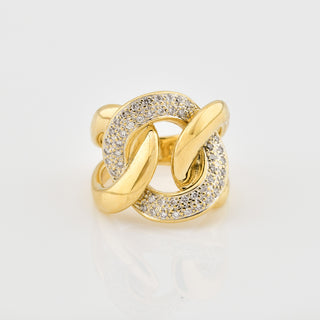 Christ Brillantring aus 585 Gelbgold, nachhaltiger second hand Schmuck perfekt aufgearbeitet