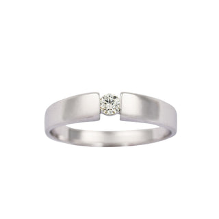 Christ Brillantring aus 585 Weißgold, nachhaltiger second hand Schmuck perfekt aufgearbeitet