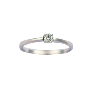Christ Brillantring aus 585 Weißgold, nachhaltiger second hand Schmuck perfekt aufgearbeitet