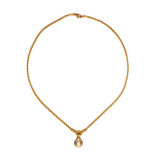 Brillantcollier aus 750 Gelb- und Weißgold, nachhaltiger second hand Schmuck perfekt aufgearbeitet