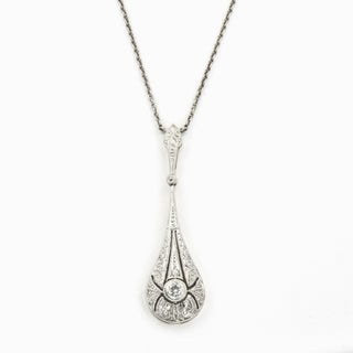 Diamantcollier aus 585 Gelb- und Weißgold, nachhaltiger second hand Schmuck perfekt aufgearbeitet