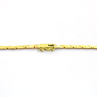 Brillantcollier aus 585 Gelb- und Weißgold, nachhaltiger second hand Schmuck perfekt aufgearbeitet