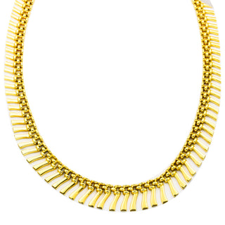 Collier aus 585 Gelbgold, nachhaltiger second hand Schmuck perfekt aufgearbeitet