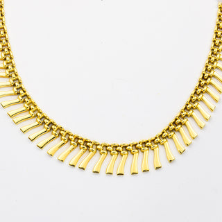 Collier aus 585 Gelbgold, nachhaltiger second hand Schmuck perfekt aufgearbeitet
