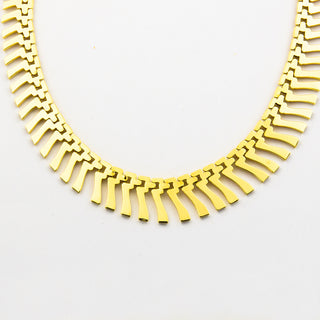 Collier aus 585 Gelbgold, nachhaltiger second hand Schmuck perfekt aufgearbeitet