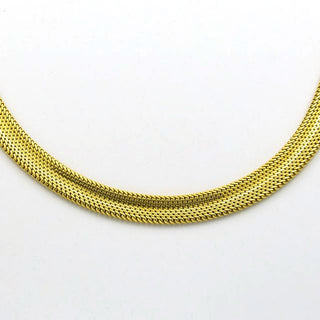 Collier aus 585 Gelbgold, nachhaltiger second hand Schmuck perfekt aufgearbeitet