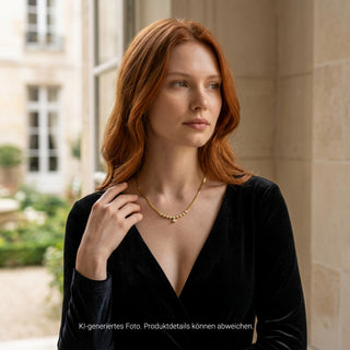 Brillantcollier aus 585 Gelbgold, nachhaltiger second-hand Schmuck perfekt aufgearbeitet