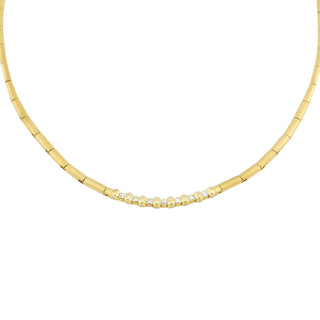 Brillantcollier aus 750 Gelbgold, nachhaltiger second-hand Schmuck perfekt aufgearbeitet