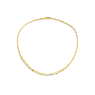 Brillantcollier aus 750 Gelbgold, nachhaltiger second-hand Schmuck perfekt aufgearbeitet