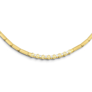 Brillantcollier aus 750 Gelbgold, nachhaltiger second-hand Schmuck perfekt aufgearbeitet