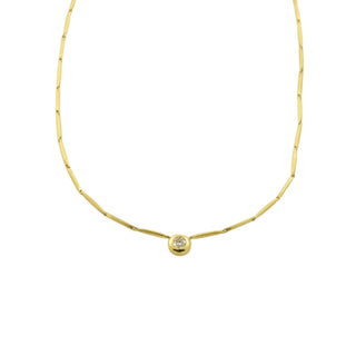 Brillantcollier aus 750 Gelbgold, nachhaltiger second-hand Schmuck perfekt aufgearbeitet