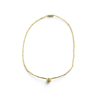 Brillantcollier aus 750 Gelbgold, nachhaltiger second-hand Schmuck perfekt aufgearbeitet