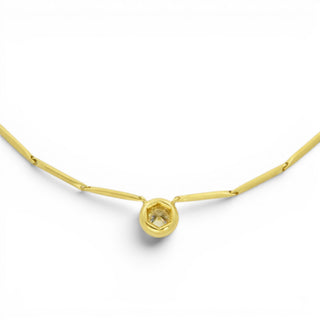 Brillantcollier aus 750 Gelbgold, nachhaltiger second-hand Schmuck perfekt aufgearbeitet