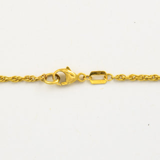 Collier aus 585 Gelbgold mit Granat, hochwertiger second hand Schmuck perfekt aufgearbeitet