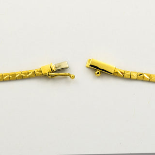 Collier aus 585 Gelb-, Rot- und Weißgold, 43cm, nachhaltiger second hand Schmuck perfekt aufgearbeitet