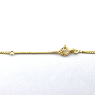 Saphircollier aus 585 Gelbgold, nachhaltiger second hand Schmuck perfekt aufgearbeitet