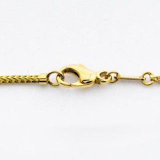Diamantcollier aus 750 Gelb- und Weißgold, nachhaltiger second hand Schmuck perfekt aufgearbeitet