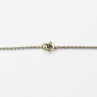 Collier aus 585 Gelb- und Weißgold mit Diamant, nachhaltiger second hand Schmuck perfekt aufgearbeitet