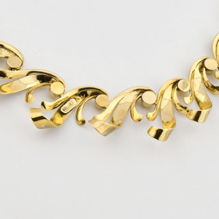 Collier aus 585 Gelbgold, nachhaltiger second hand Schmuck perfekt aufgearbeitet