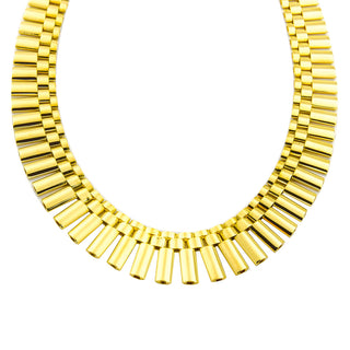 Collier aus 585 Gelbgold, nachhaltiger second hand Schmuck perfekt aufgearbeitet