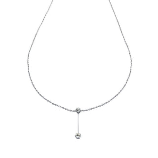 Diamantcollier aus 950 Platin, nachhaltiger second hand Schmuck perfekt aufgearbeitet